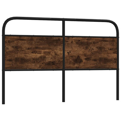 vidaXL Ersatz-Kopfteil Räuchereiche 160 cm Stahl und Holzwerkstoff