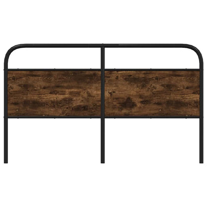 vidaXL Ersatz-Kopfteil Räuchereiche 160 cm Stahl und Holzwerkstoff