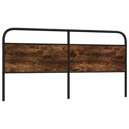 vidaXL Ersatz-Kopfteil Räuchereiche 180 cm Stahl und Holzwerkstoff