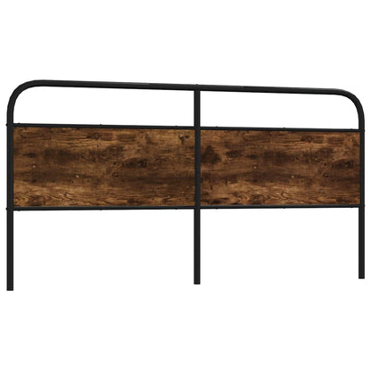 vidaXL Ersatz-Kopfteil Räuchereiche 190 cm Stahl und Holzwerkstoff