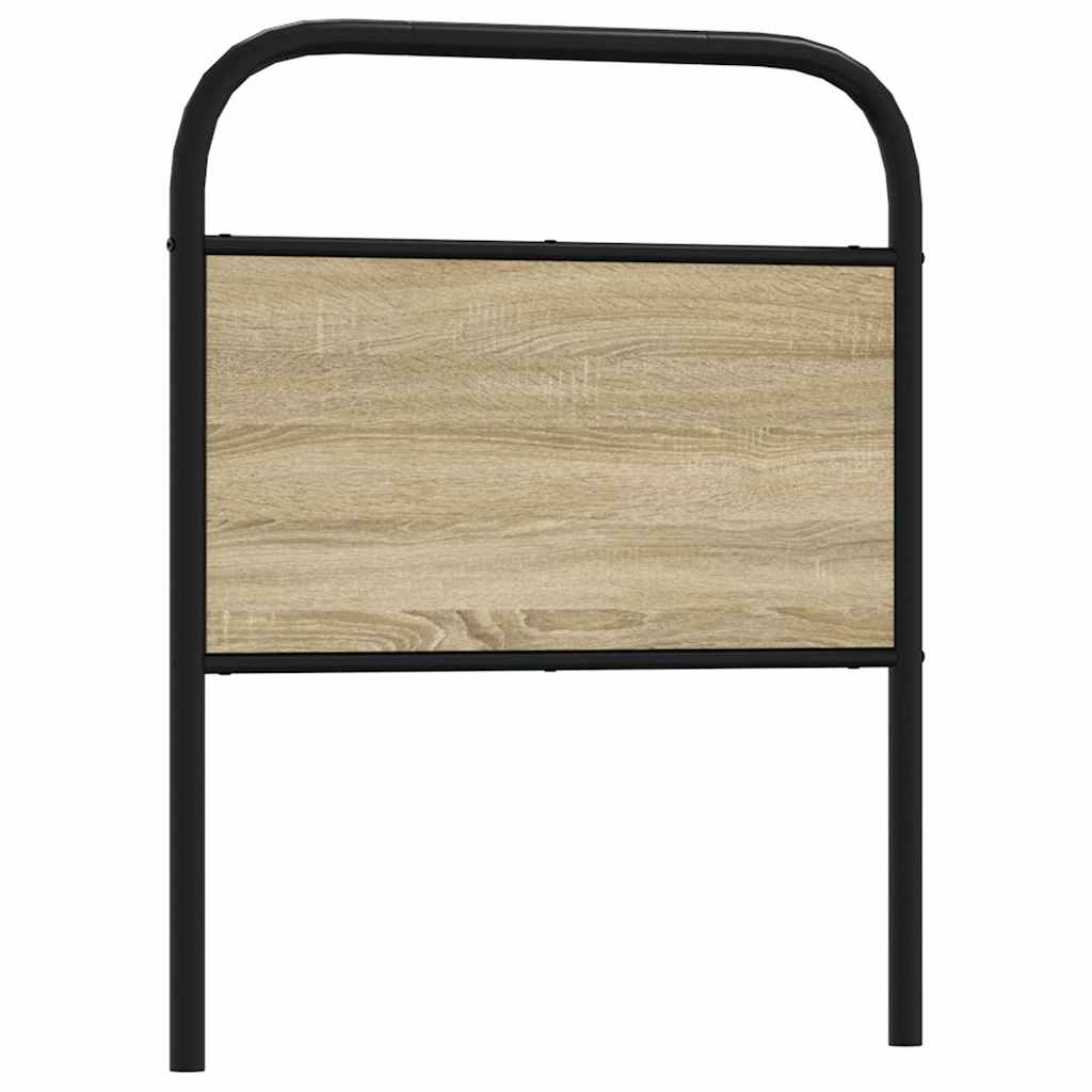 vidaXL Ersatz-Kopfteil Sonoma-Eiche 80 cm Stahl und Holzwerkstoff