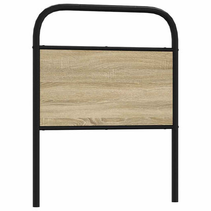 vidaXL Ersatz-Kopfteil Sonoma-Eiche 80 cm Stahl und Holzwerkstoff