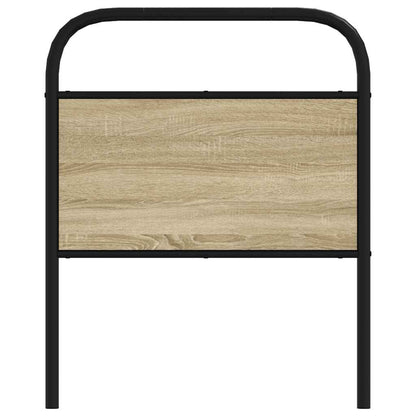 vidaXL Ersatz-Kopfteil Sonoma-Eiche 80 cm Stahl und Holzwerkstoff