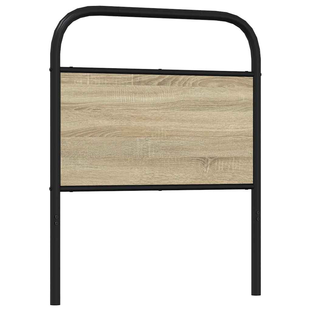 vidaXL Ersatz-Kopfteil Sonoma-Eiche 80 cm Stahl und Holzwerkstoff