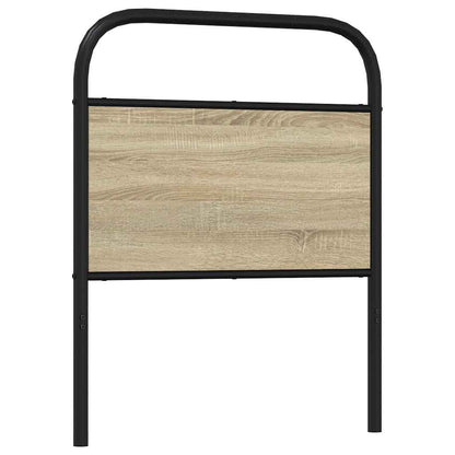 vidaXL Ersatz-Kopfteil Sonoma-Eiche 80 cm Stahl und Holzwerkstoff
