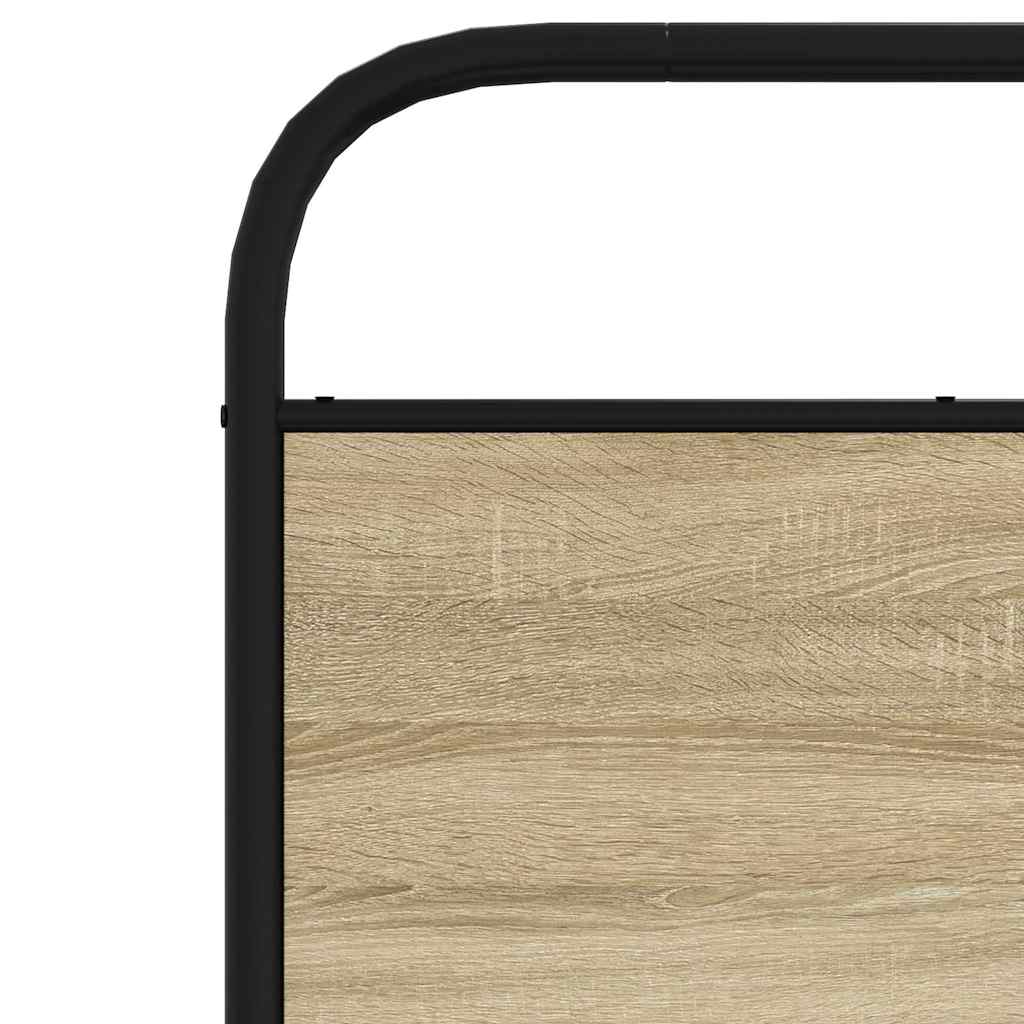 vidaXL Ersatz-Kopfteil Sonoma-Eiche 80 cm Stahl und Holzwerkstoff