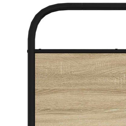 vidaXL Ersatz-Kopfteil Sonoma-Eiche 80 cm Stahl und Holzwerkstoff