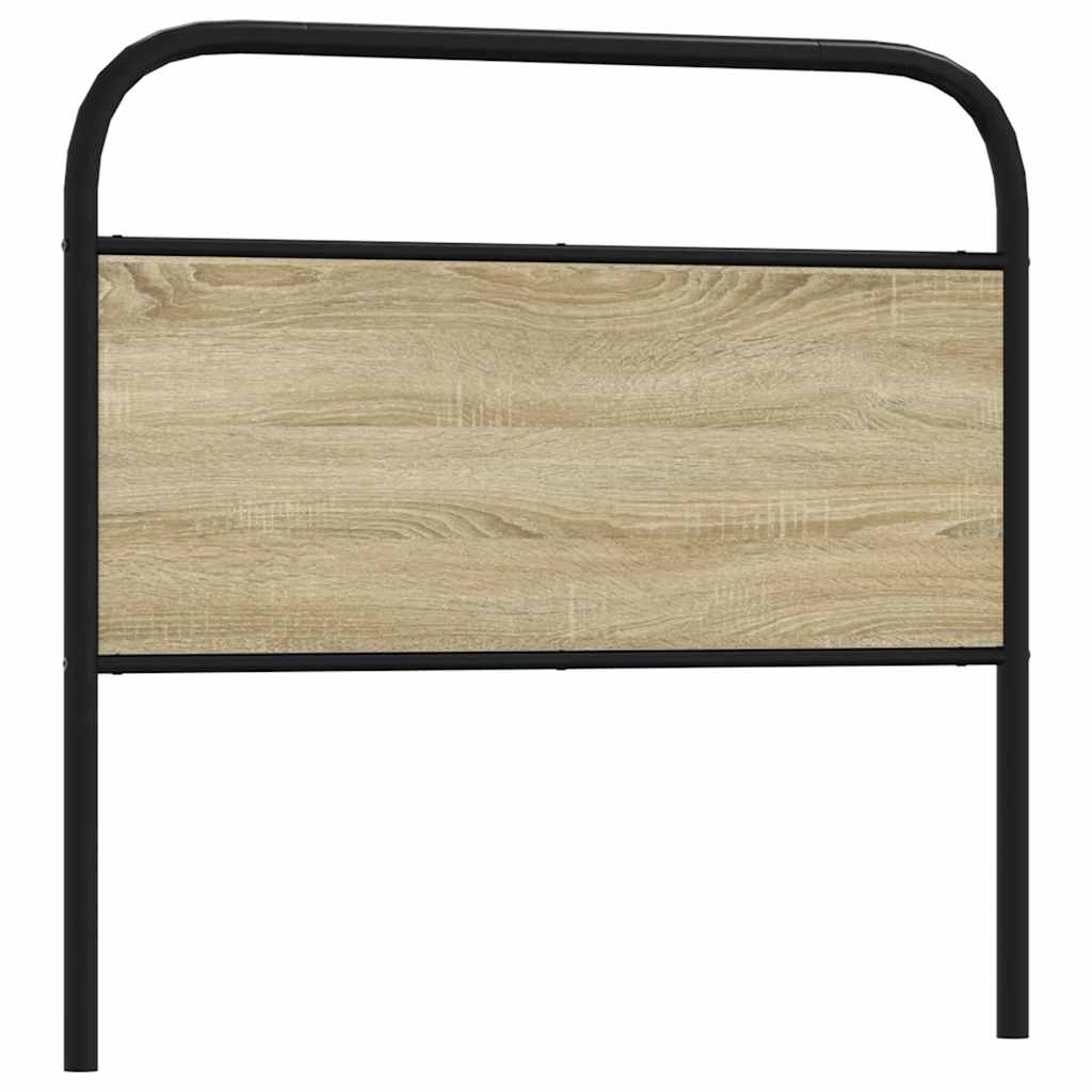 vidaXL Ersatz-Kopfteil Sonoma-Eiche 90 cm Stahl und Holzwerkstoff