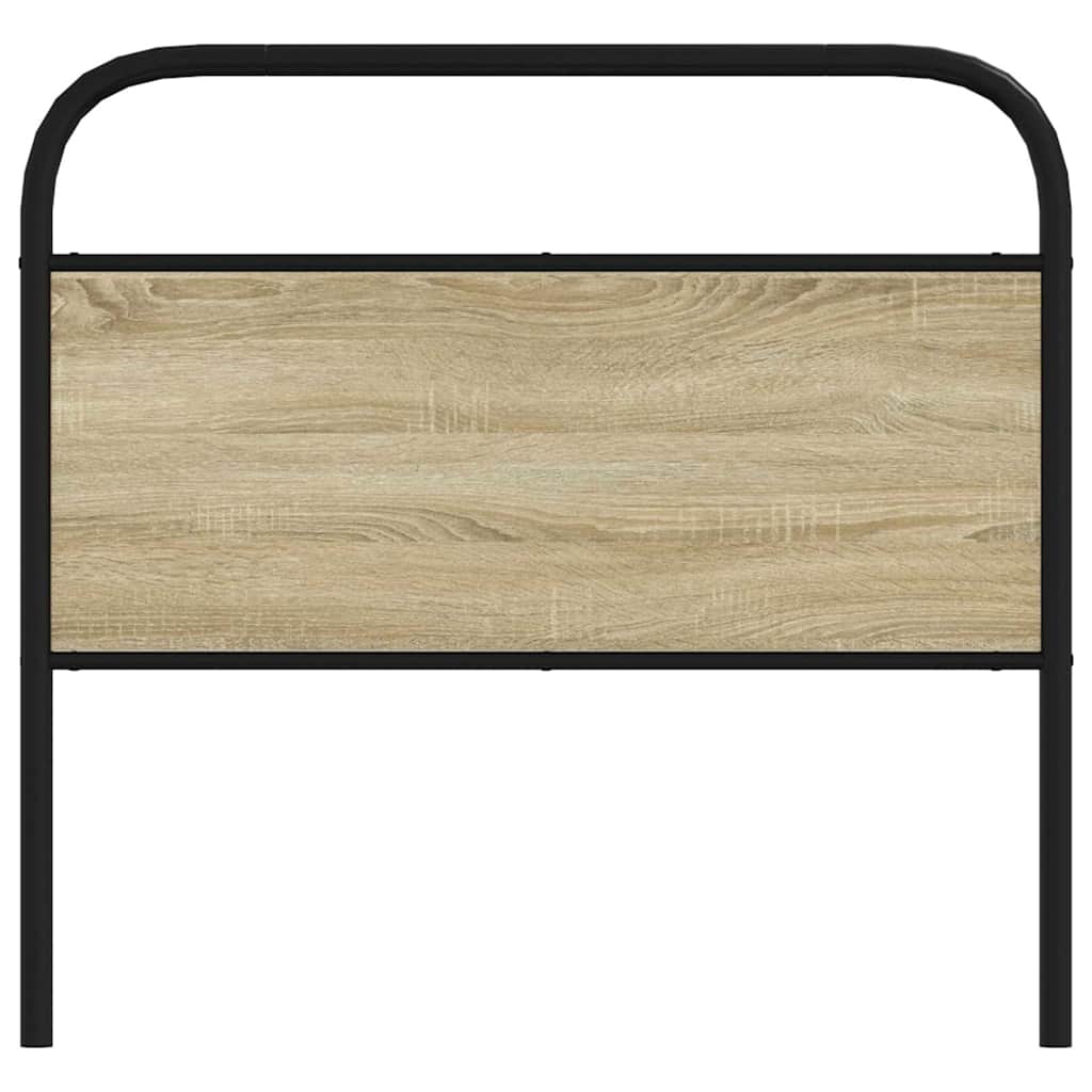 vidaXL Ersatz-Kopfteil Sonoma-Eiche 90 cm Stahl und Holzwerkstoff