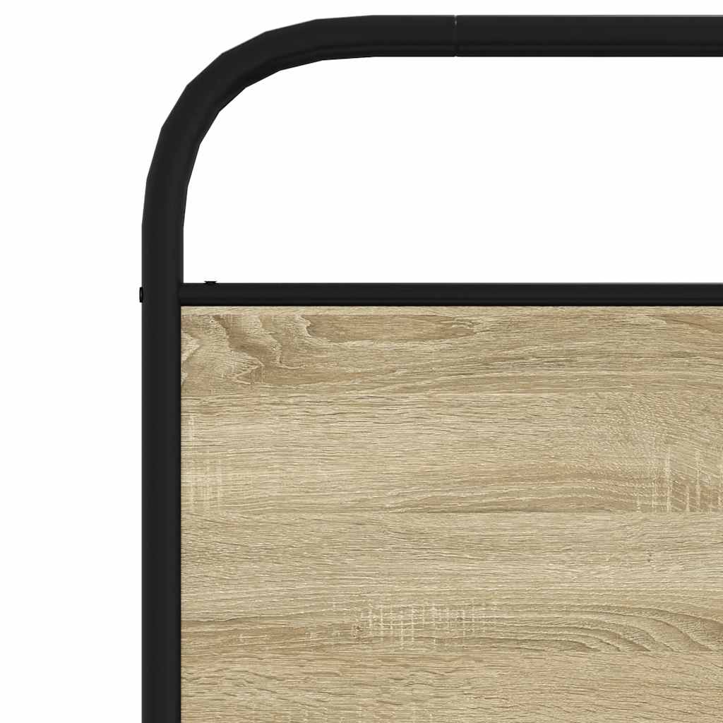 vidaXL Ersatz-Kopfteil Sonoma-Eiche 90 cm Stahl und Holzwerkstoff