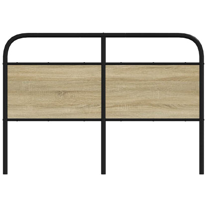 Ersatz-Kopfteil Sonoma-Eiche 120 cm Stahl und Holzwerkstoff