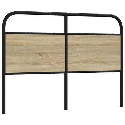vidaXL Ersatz-Kopfteil Sonoma-Eiche 135 cm Stahl und Holzwerkstoff