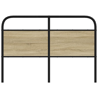 vidaXL Ersatz-Kopfteil Sonoma-Eiche 135 cm Stahl und Holzwerkstoff