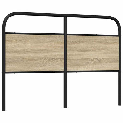 vidaXL Ersatz-Kopfteil Sonoma-Eiche 135 cm Stahl und Holzwerkstoff