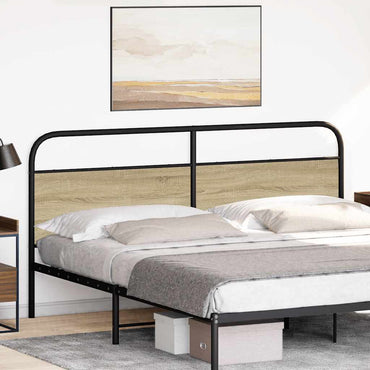 vidaXL Ersatz-Kopfteil Sonoma-Eiche 190 cm Stahl und Holzwerkstoff