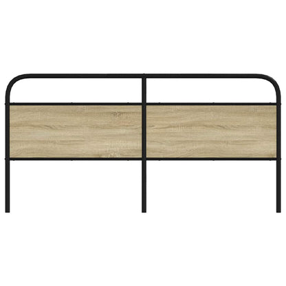 vidaXL Ersatz-Kopfteil Sonoma-Eiche 190 cm Stahl und Holzwerkstoff