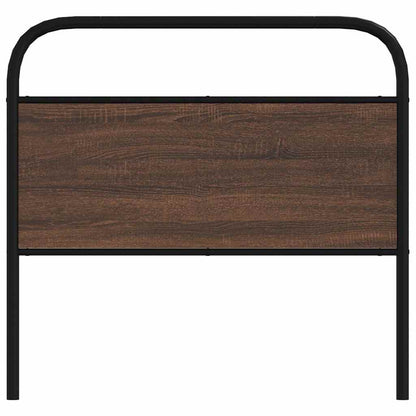 vidaXL Ersatz-Kopfteil Braun Eichen-Optik 90 cm Stahl und Holzwerkstoff