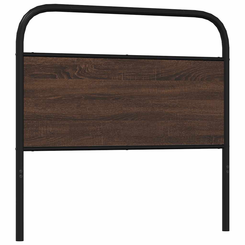 vidaXL Ersatz-Kopfteil Braun Eichen-Optik 100 cm Stahl und Holzwerkstoff