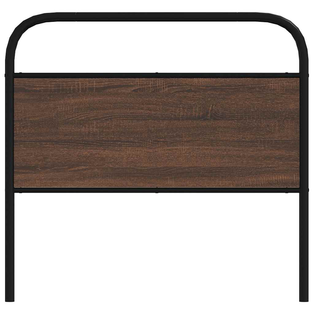 vidaXL Ersatz-Kopfteil Braun Eichen-Optik 107 cm Stahl und Holzwerkstoff