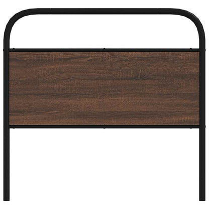 vidaXL Ersatz-Kopfteil Braun Eichen-Optik 107 cm Stahl und Holzwerkstoff