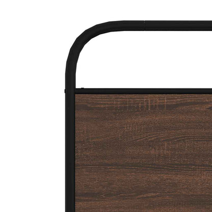 vidaXL Ersatz-Kopfteil Braun Eichen-Optik 107 cm Stahl und Holzwerkstoff