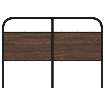 vidaXL Ersatz-Kopfteil Braun Eichen-Optik 120 cm Stahl und Holzwerkstoff