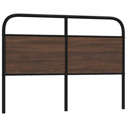 vidaXL Ersatz-Kopfteil Braun Eichen-Optik 135 cm Stahl und Holzwerkstoff