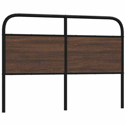 vidaXL Ersatz-Kopfteil Braun Eichen-Optik 140 cm Stahl und Holzwerkstoff