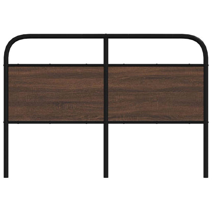 vidaXL Ersatz-Kopfteil Braun Eichen-Optik 140 cm Stahl und Holzwerkstoff