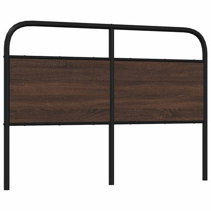 vidaXL Ersatz-Kopfteil Braun Eichen-Optik 140 cm Stahl und Holzwerkstoff