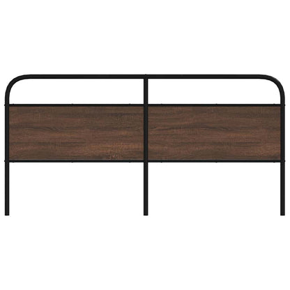 vidaXL Ersatz-Kopfteil Braun Eichen-Optik 180 cm Stahl und Holzwerkstoff