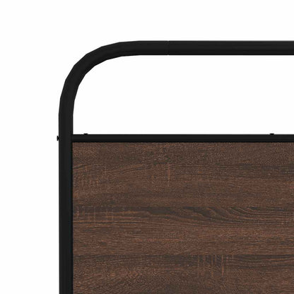 vidaXL Ersatz-Kopfteil Braun Eichen-Optik 180 cm Stahl und Holzwerkstoff