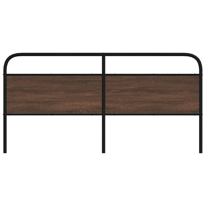 vidaXL Ersatz-Kopfteil Braun Eichen-Optik 190 cm Stahl und Holzwerkstoff