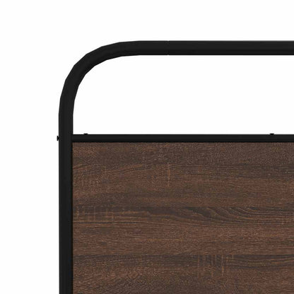 vidaXL Ersatz-Kopfteil Braun Eichen-Optik 190 cm Stahl und Holzwerkstoff