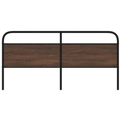 vidaXL Ersatz-Kopfteil Braun Eichen-Optik 200 cm Stahl und Holzwerkstoff