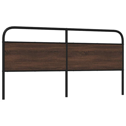vidaXL Ersatz-Kopfteil Braun Eichen-Optik 200 cm Stahl und Holzwerkstoff