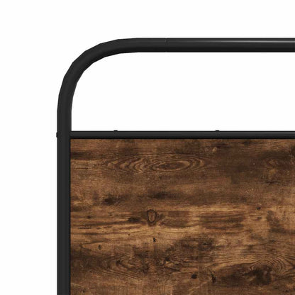 Bettgestell ohne Matratze 75x190 cm Räuchereiche Holzwerkstoff