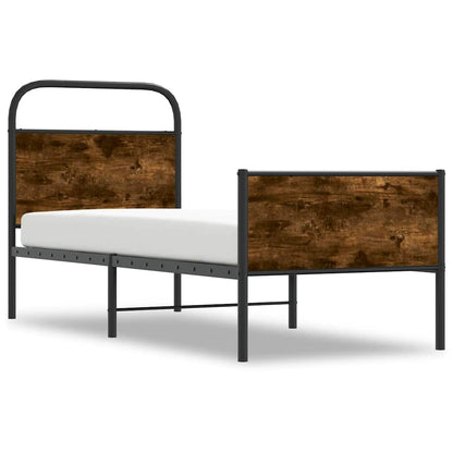 vidaXL Bettgestell ohne Matratze 80x200 cm Sonoma-Eiche Holzwerkstoff