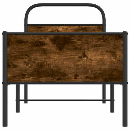 vidaXL Bettgestell ohne Matratze 80x200 cm Sonoma-Eiche Holzwerkstoff