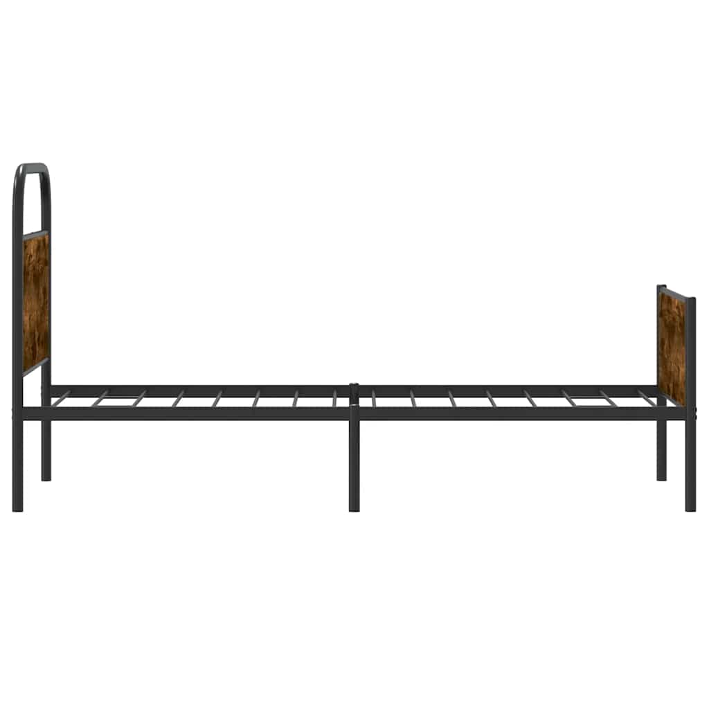 vidaXL Bettgestell ohne Matratze 80x200 cm Sonoma-Eiche Holzwerkstoff