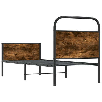 vidaXL Bettgestell ohne Matratze 80x200 cm Sonoma-Eiche Holzwerkstoff