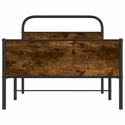 vidaXL Bettgestell ohne Matratze 90x190 cm Sonoma-Eiche Holzwerkstoff