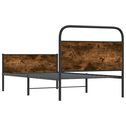 vidaXL Bettgestell ohne Matratze 90x190 cm Sonoma-Eiche Holzwerkstoff