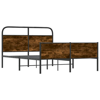 vidaXL Bettgestell ohne Matratze 120x200 cm Sonoma-Eiche Holzwerkstoff