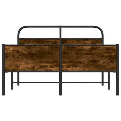 vidaXL Bettgestell ohne Matratze 140x190 cm Sonoma-Eiche Holzwerkstoff