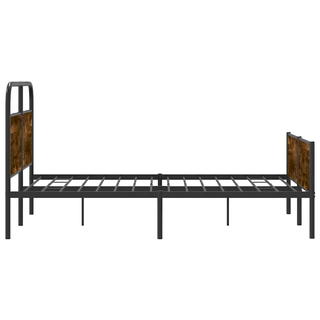 vidaXL Bettgestell ohne Matratze 140x190 cm Sonoma-Eiche Holzwerkstoff