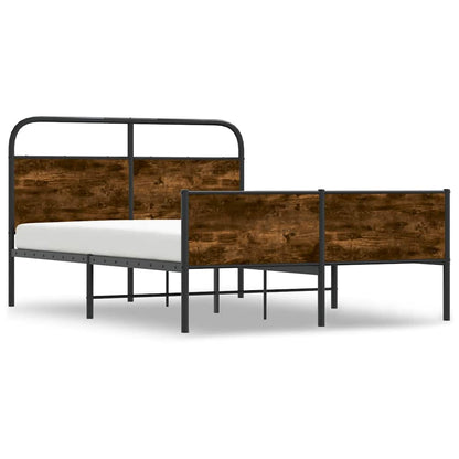 vidaXL Cadre de lit sans matelas 140x200 cm Chêne Sonoma Bois d'ingénierie
