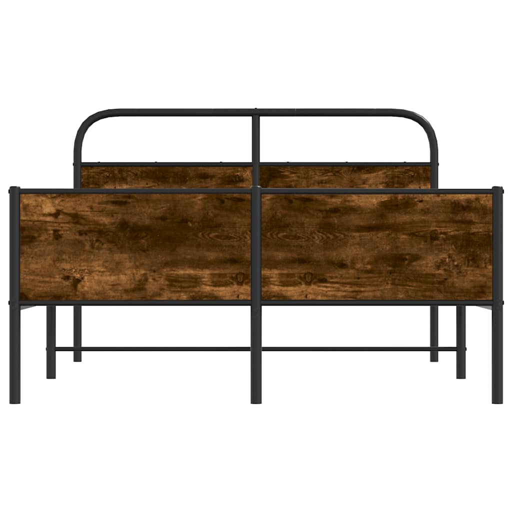 vidaXL Cadre de lit sans matelas 140x200 cm Chêne Sonoma Bois d'ingénierie