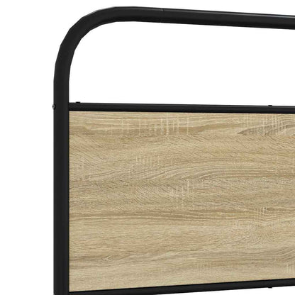 vidaXL Bettgestell ohne Matratze 80x200 cm Sonoma-Eiche Holzwerkstoff