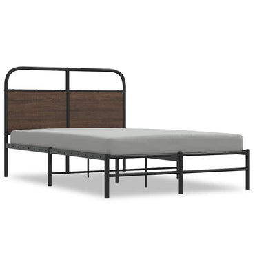 vidaXL Cadre de lit sans matelas 120x190 cm Marron Aspect chêne